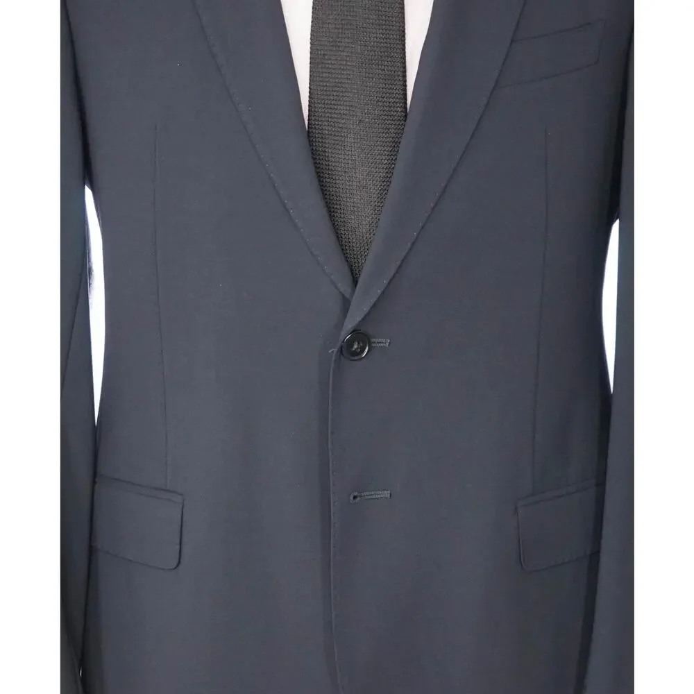 ARMANI COLLEZIONI - Navy Blue Wool Blazer - 38R